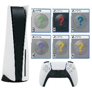 کنسول بازی PS5 2016 SLIM DIGITAL به همراه دسته ی بازی اضافه به همراه اکانت ده عدد بازی (5 رندوم - 5 انتخابی )